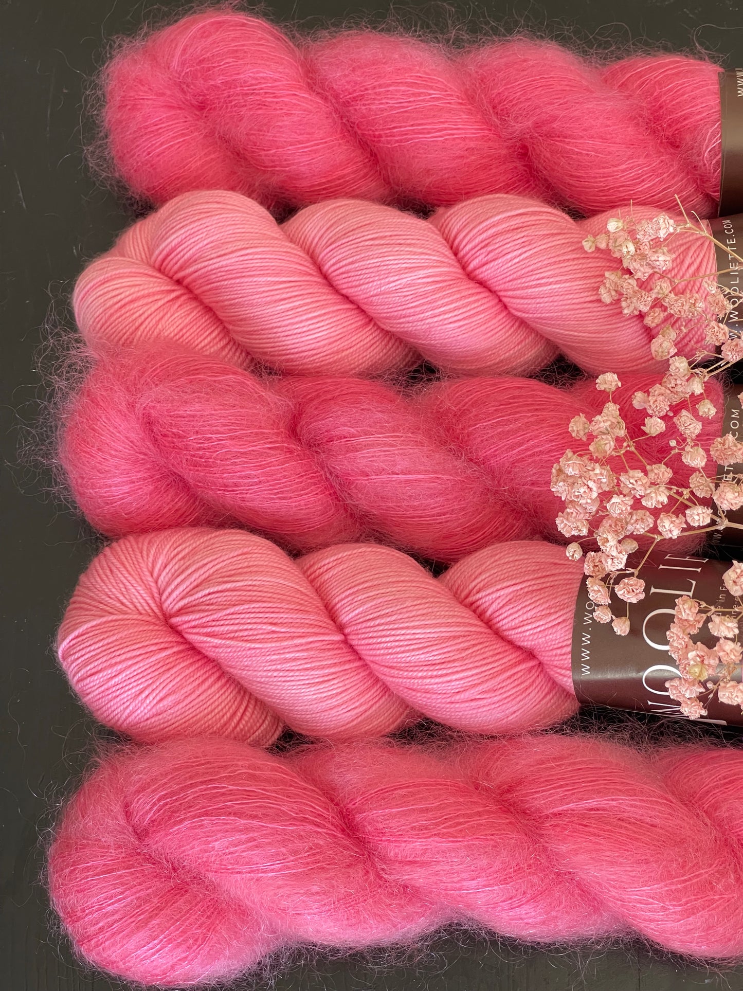 Coloris Sweetie laine mérinos fingering 100g 400m Wooliette atelier teinture