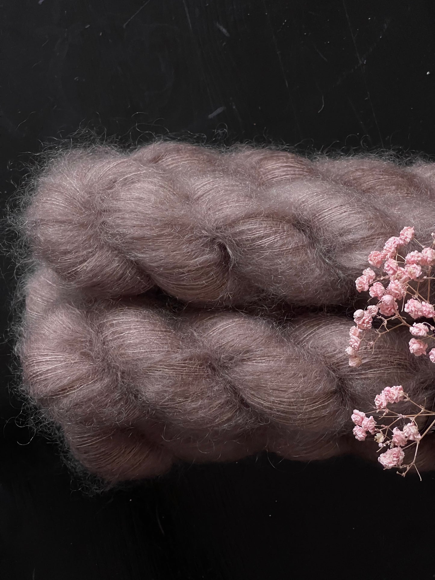 Doucette Kid Mohair & Soie Marron glacé