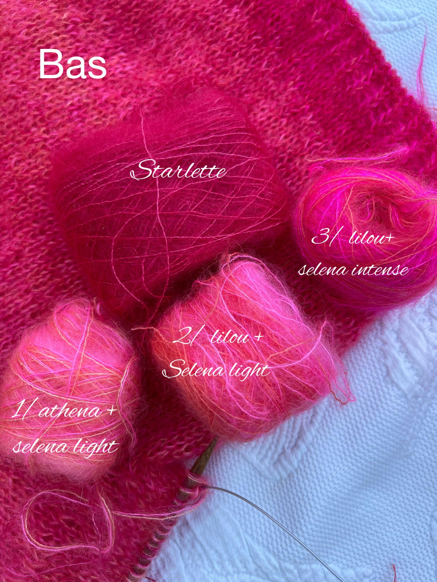 Kit laine et patron pull Valeria Corail dégradé
