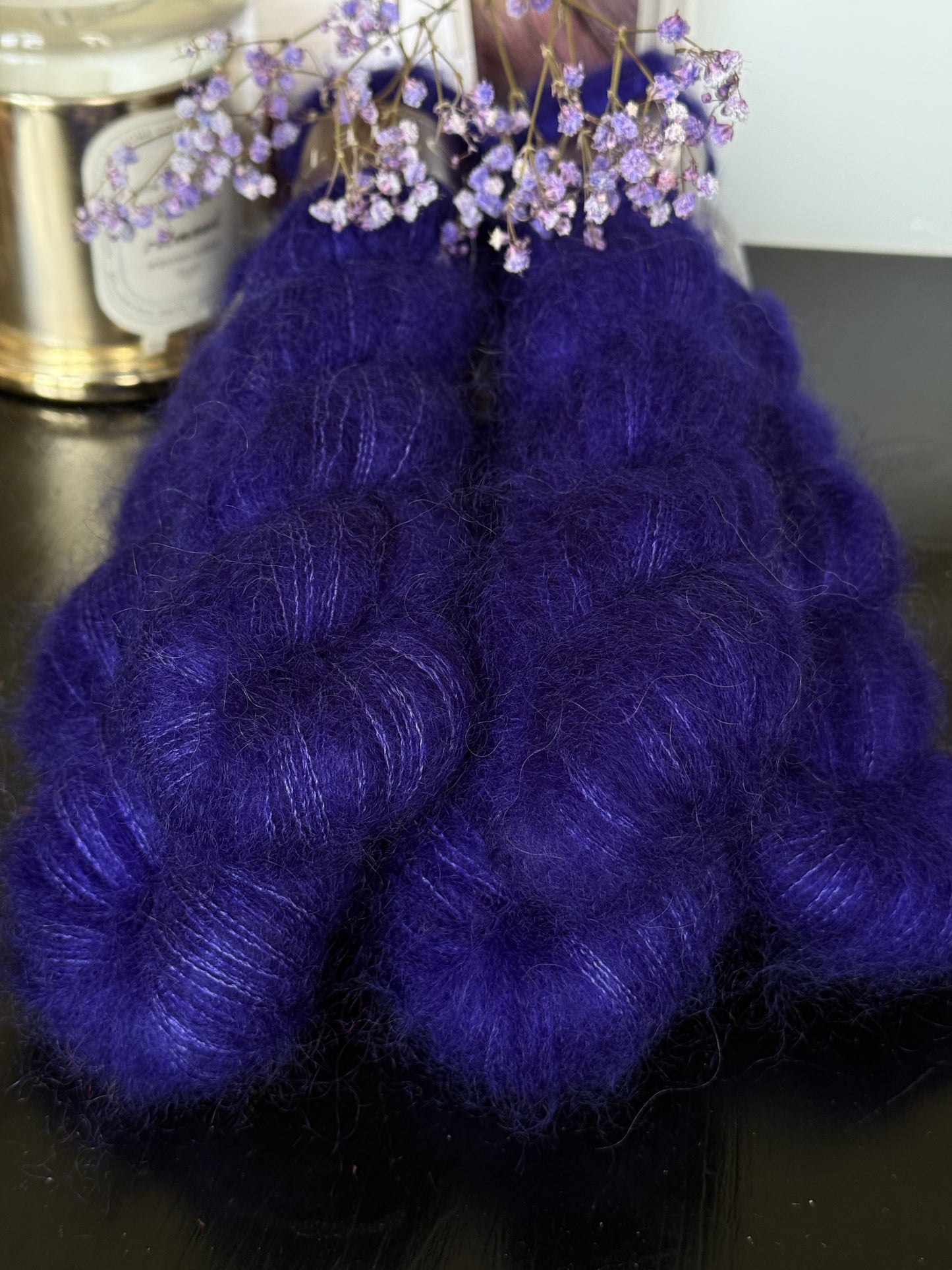 Doucette Kid Mohair & Soie Betty Blue.