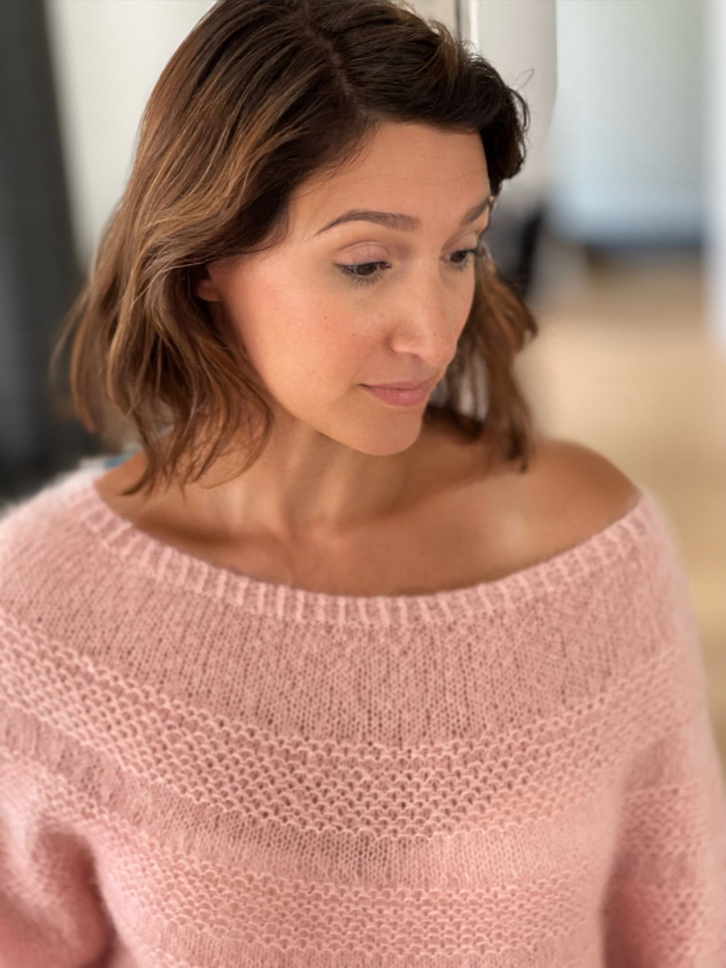 Doucette Kid Mohair & Soie Soft Pink