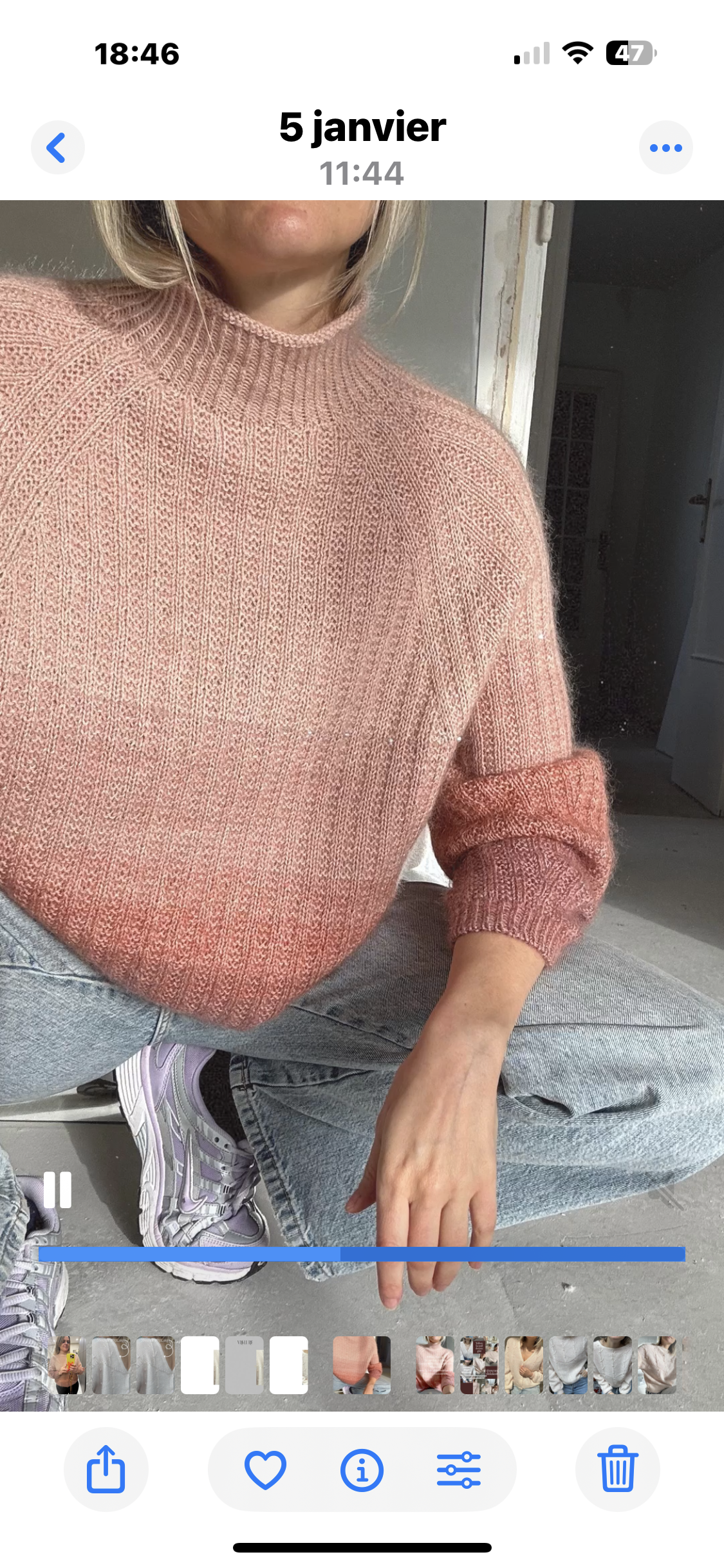 Kit Laine Ribbed Jumper Les Bleus Verts