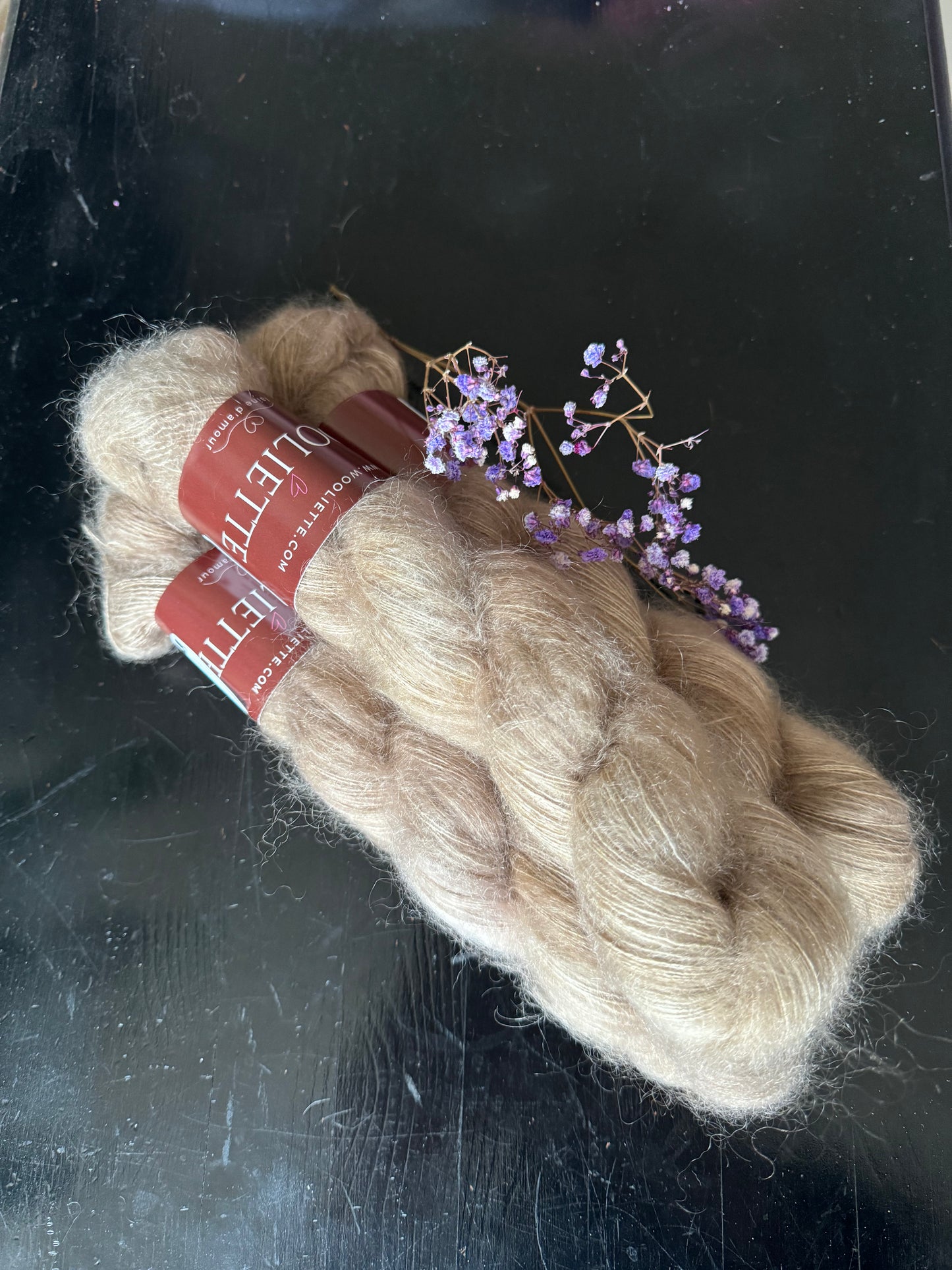 Doucette Kid Mohair & Soie Café Croissant