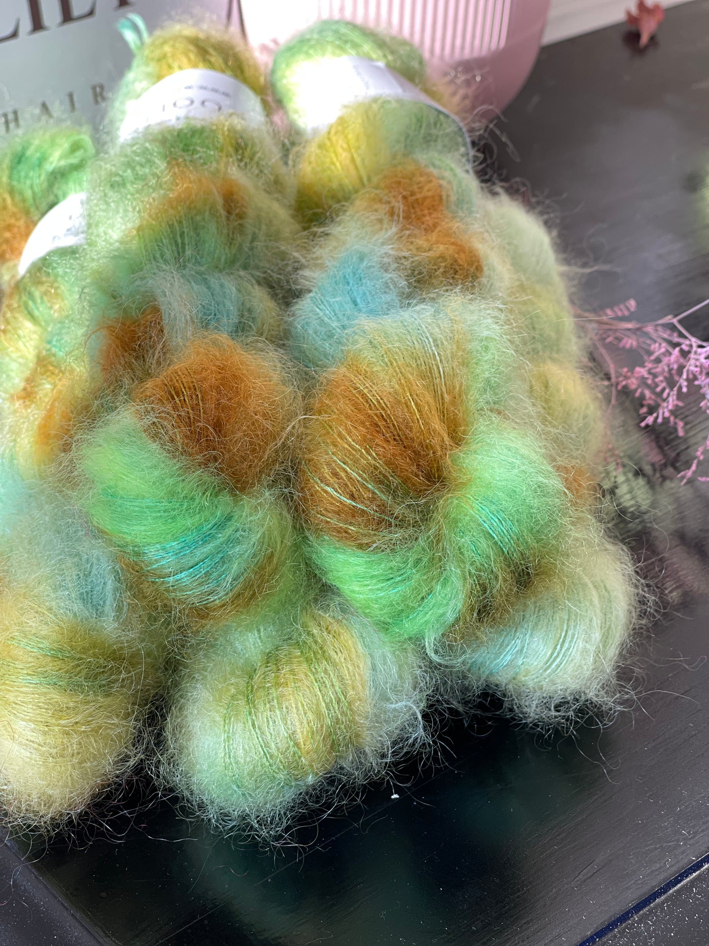 Doucette Kid Mohair & Soie Happy Colours Green Piz
