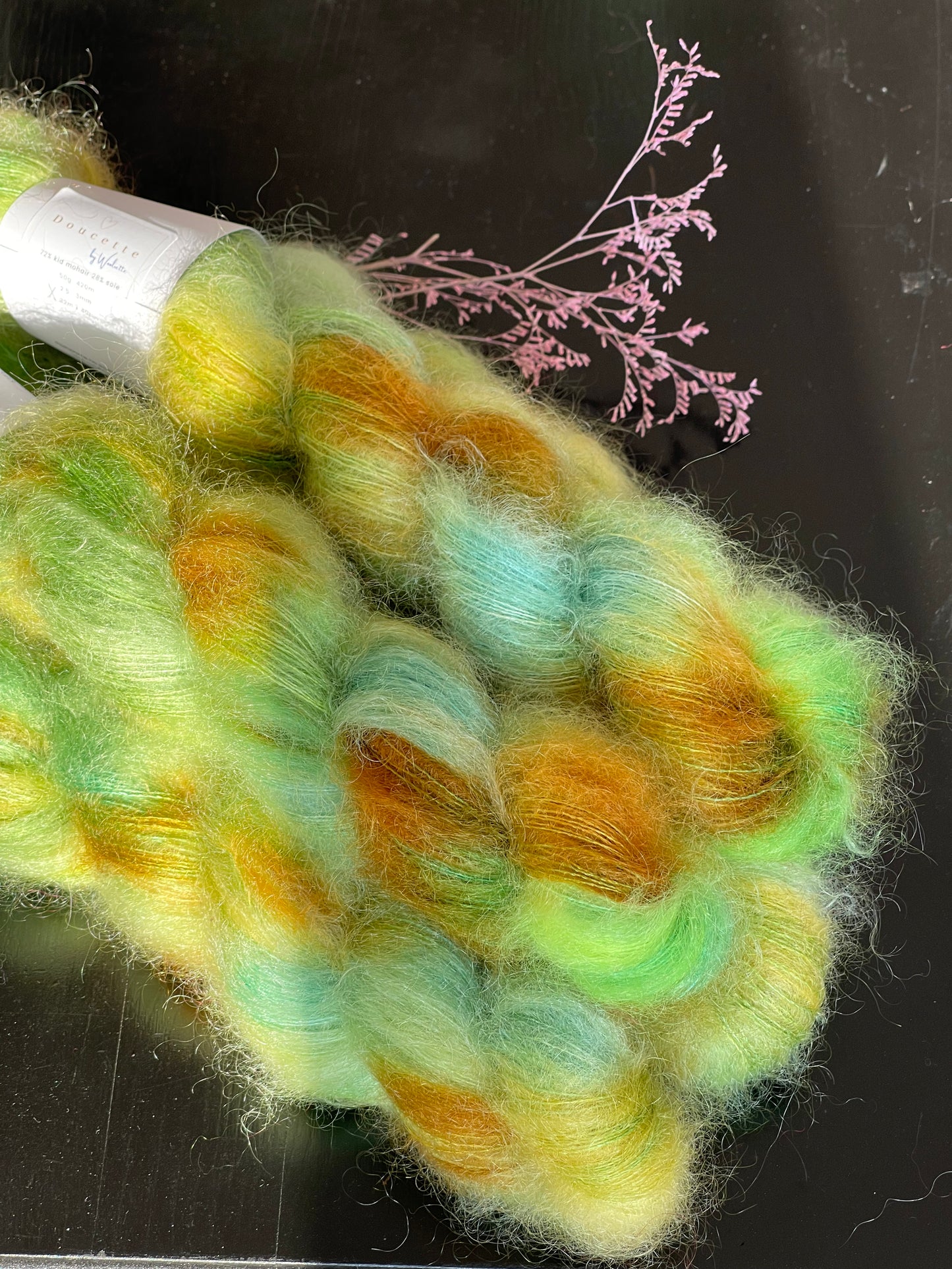 Doucette Kid Mohair & Soie Happy Colours Green Piz