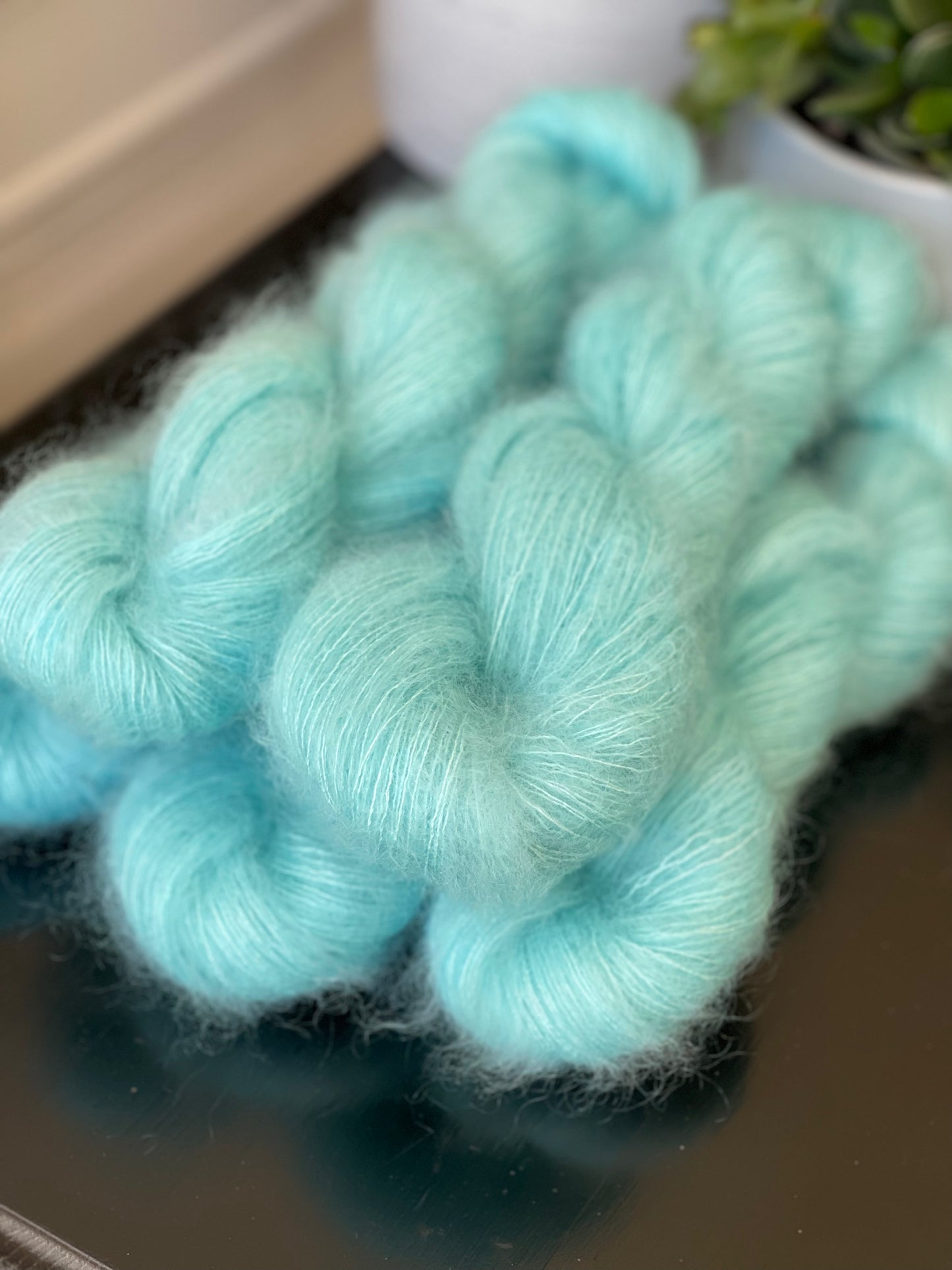 Doucette Kid Mohair & Soie Lagon