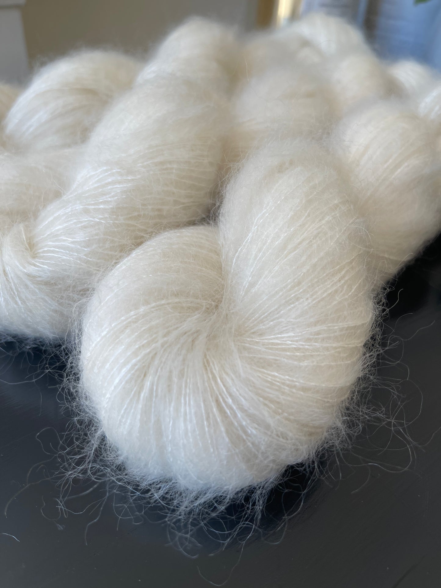 Doucette Kid Mohair & Soie Wooliette Neige