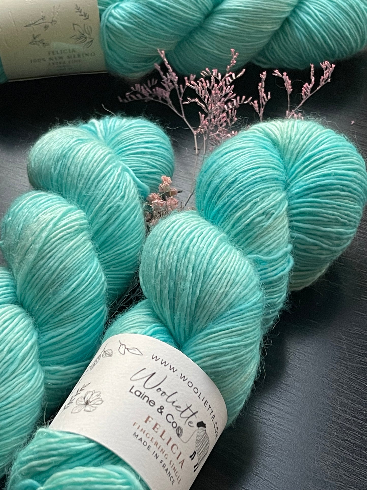 Felicia Single merino fingering Lagon