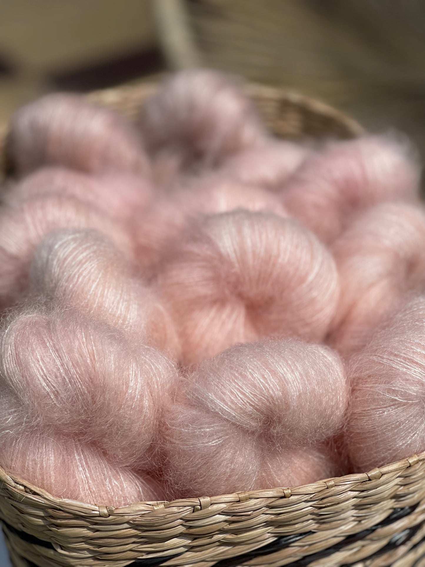 Doucette Kid Mohair & Soie Soft Pink