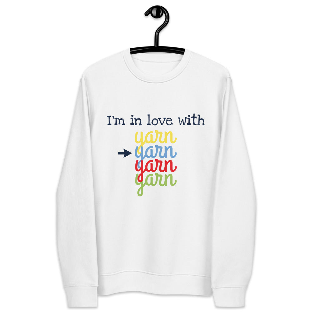 Sweatshirt I am in love with Yarn