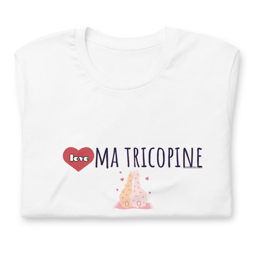 T-shirt Love ma tricopine