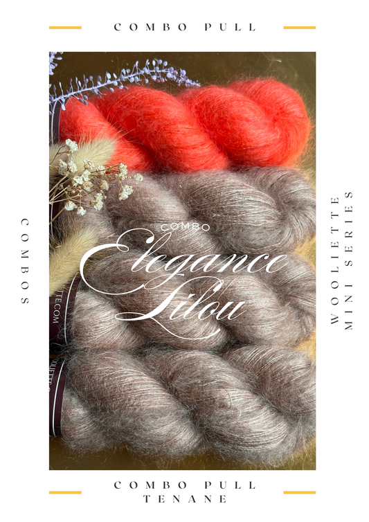 Doucette laine Wooliette coloris Elegance, teint à la main, teinture artisanale en Seine et Marne , en France