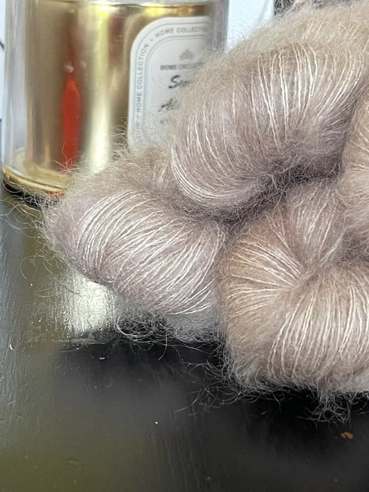 Mohair Wooliette Colors Café latte tricot laine artisanale française 