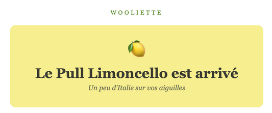 Pull Limoncello - Un éclat de soleil italien sur vos aiguilles 🍋