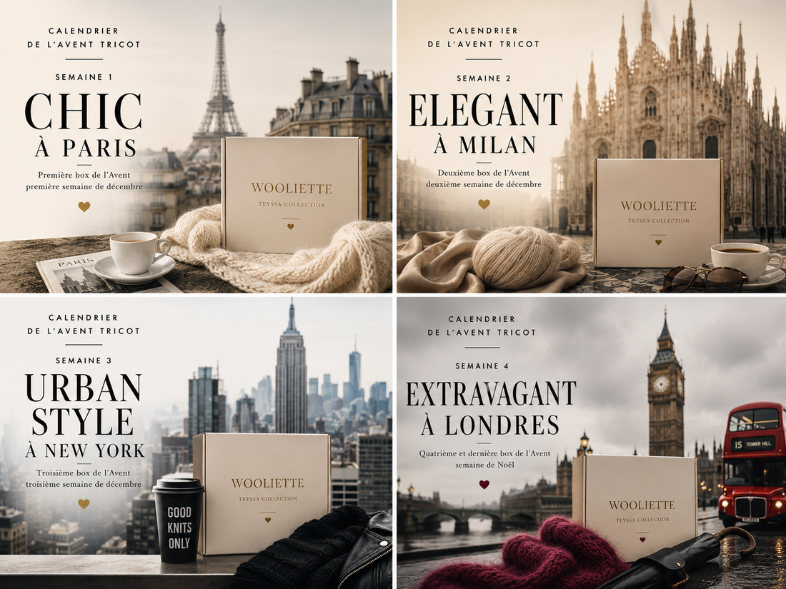 JOURNAL WOOLIETTE · CALENDRIER DE L’AVENT  · LES 4 CAPITALES DE LA MODE