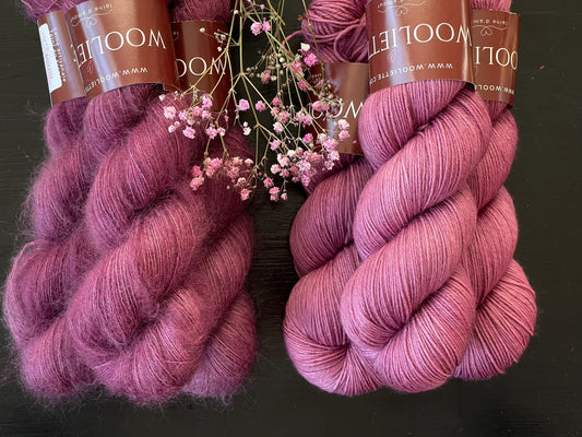 laine artisanale Wooliette- j'ai deux amours -teint en France