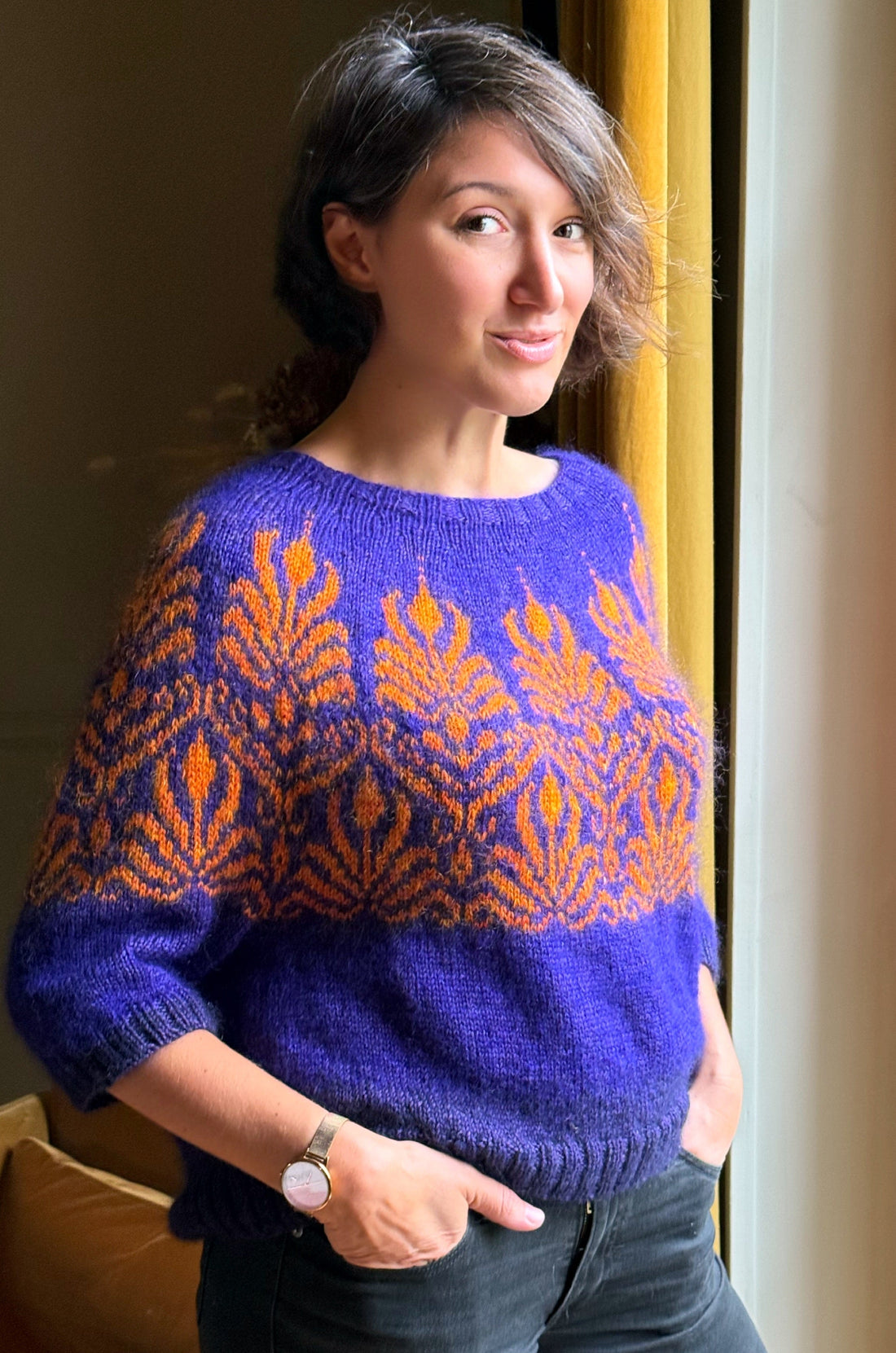 Combo laine – Inspiration pull Art Deko par Eleonor Mortensen