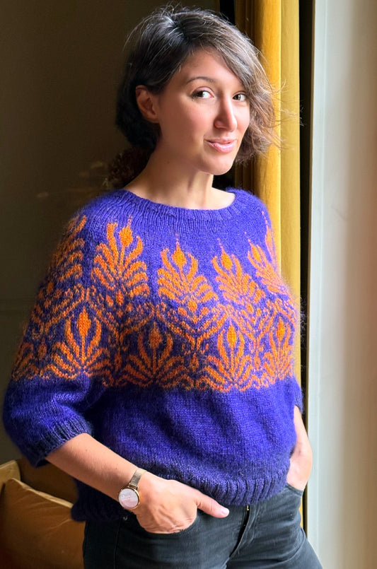 Combo laine – Inspiration pull Art Deko par Eleonor Mortensen