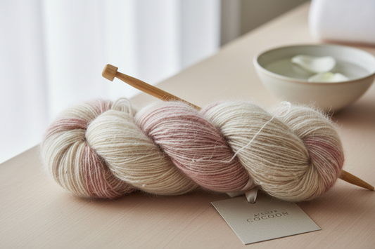 Pull en laine fine avec bouloches — article de blog Wooliette sur l'entretien des tricots