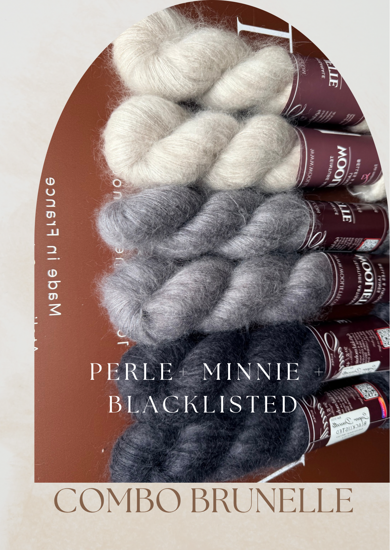 Combo Laine Pull Brunelle + Patron PDF Offert - Mohair Soie - Wooliette