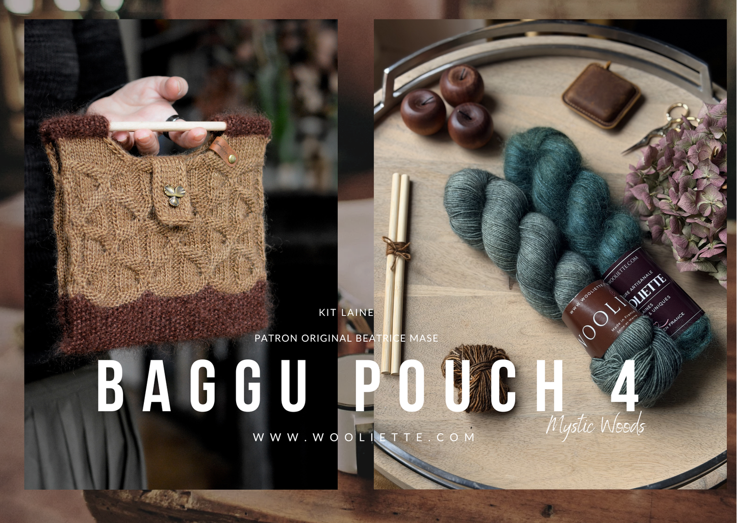 Kit laine et accessoires BAGGU Pouch N°4 par Béatrice Mase