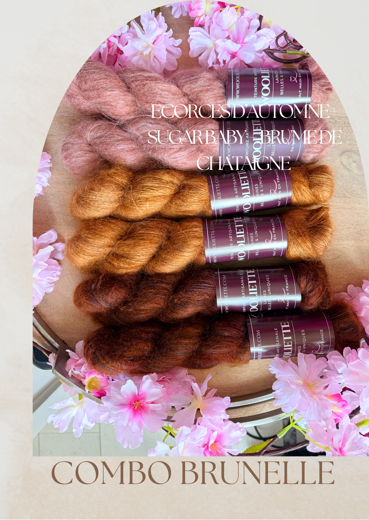 Combo Laine Pull Brunelle + Patron PDF Offert - Mohair Soie - Wooliette