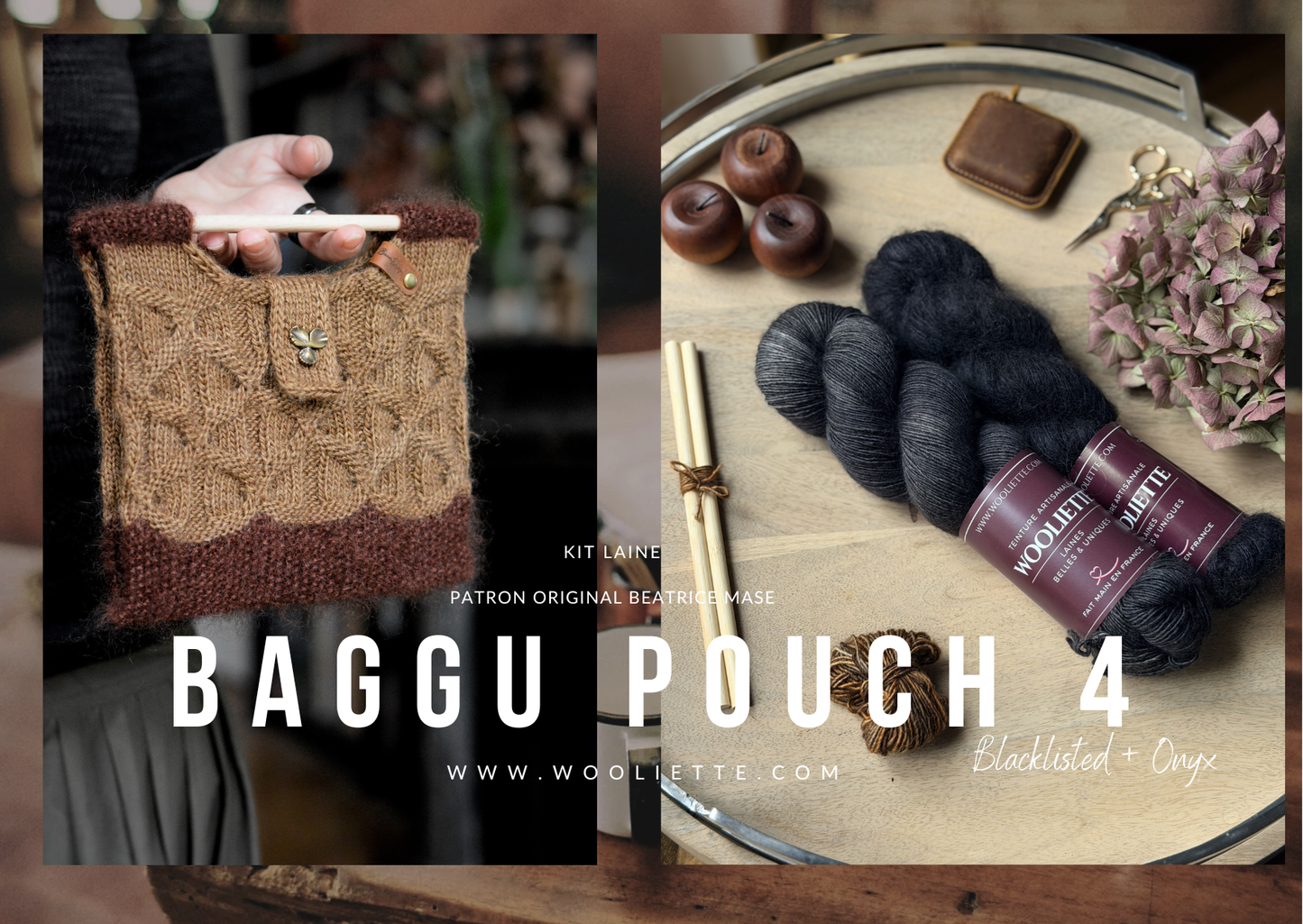 Kit laine et accessoires BAGGU Pouch N°4 par Béatrice Mase