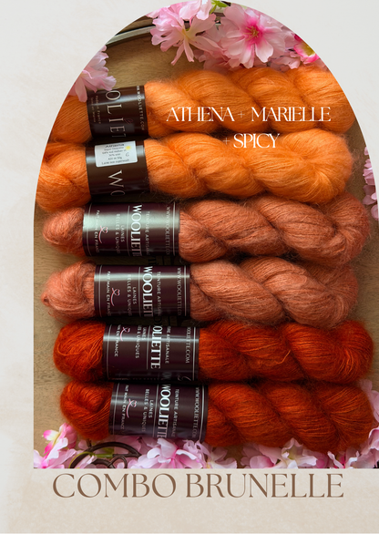 Combo Laine Pull Brunelle + Patron PDF Offert - Mohair Soie - Wooliette