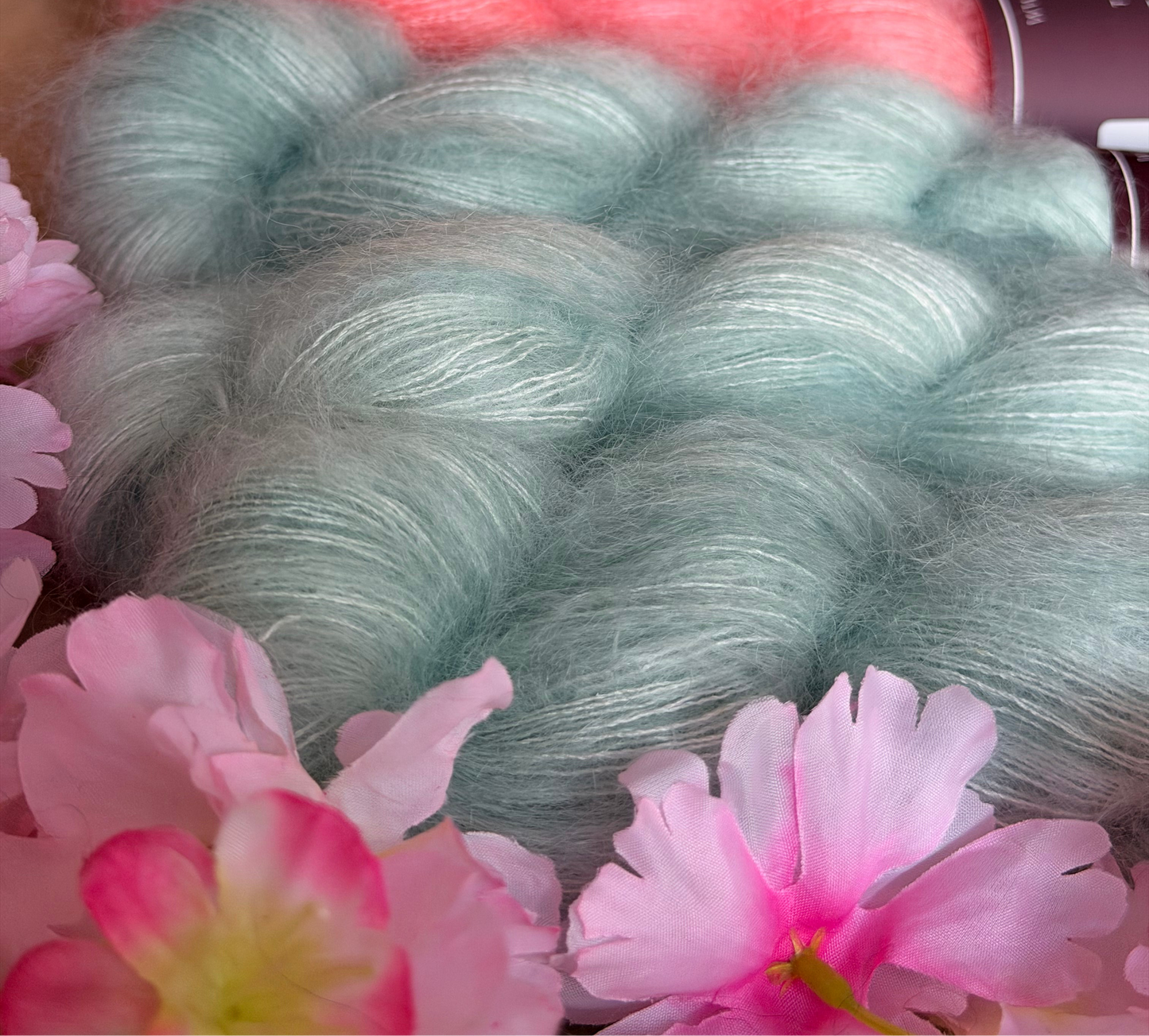 Laine artisanale Doucette Kid Mohair & Soie Mellow Aqua
