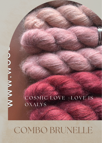 Combo Laine Pull Brunelle + Patron PDF Offert - Mohair Soie - Wooliette