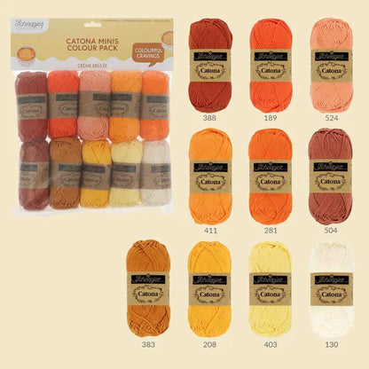 Scheepjes Crème Brulée – Pack 10 Couleurs Coton Mercerisé | Wooliette