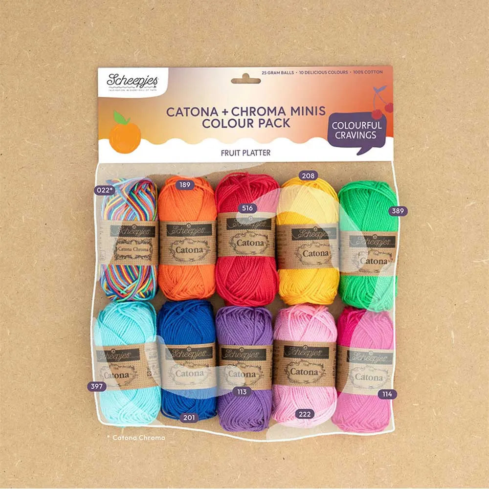 Scheepjes Fruit Platter – Pack 10 Couleurs Coton Mercerisé | Wooliette