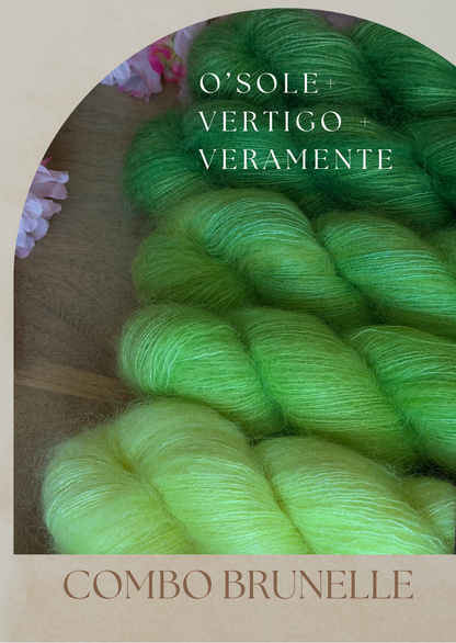 Combo Laine Pull Brunelle + Patron PDF Offert - Mohair Soie - Wooliette