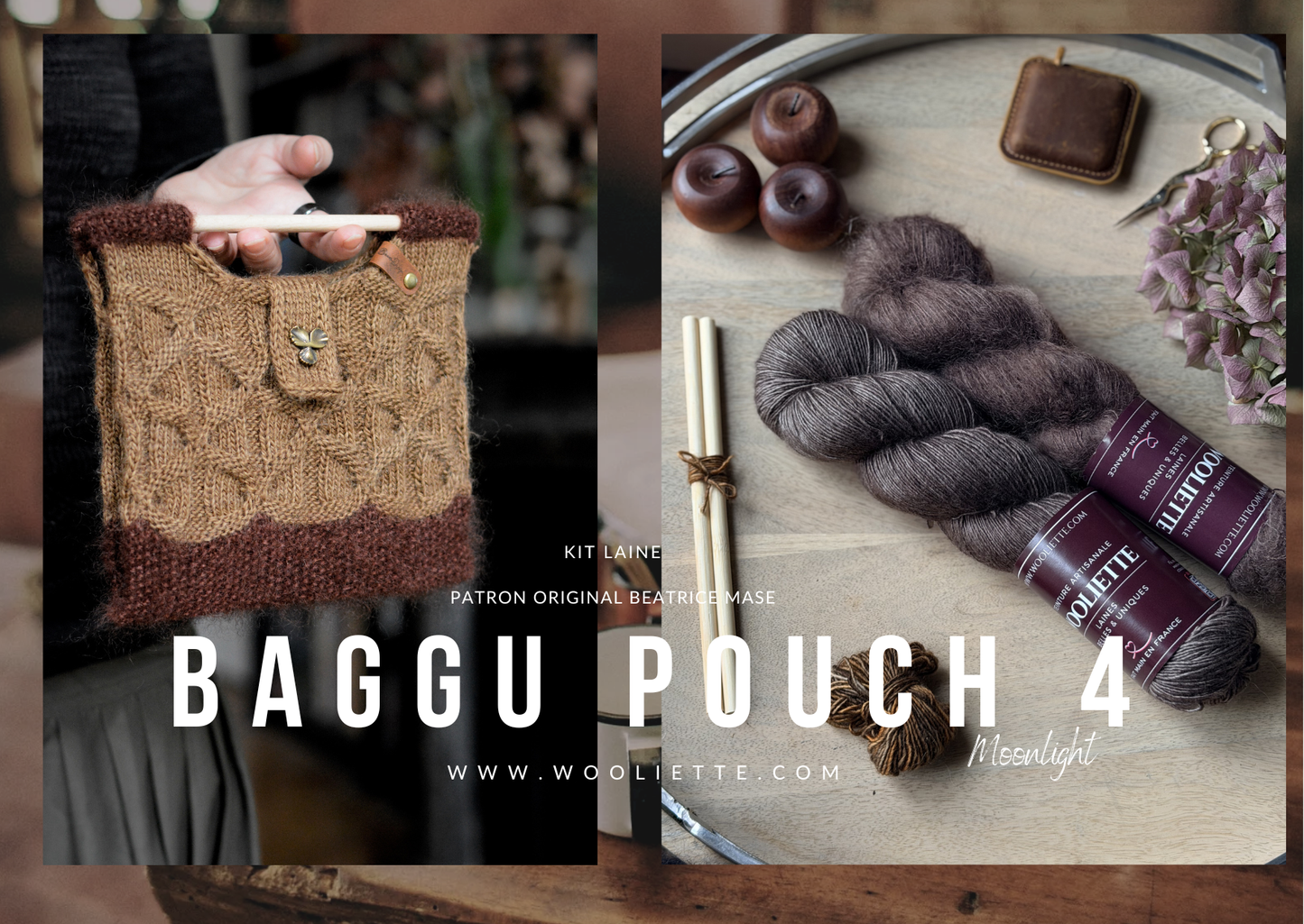 Kit laine et accessoires BAGGU Pouch N°4 par Béatrice Mase