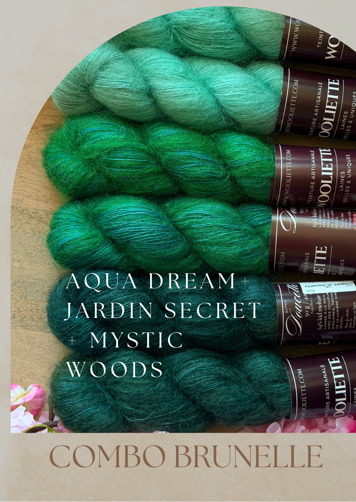 Combo Laine Pull Brunelle + Patron PDF Offert - Mohair Soie - Wooliette