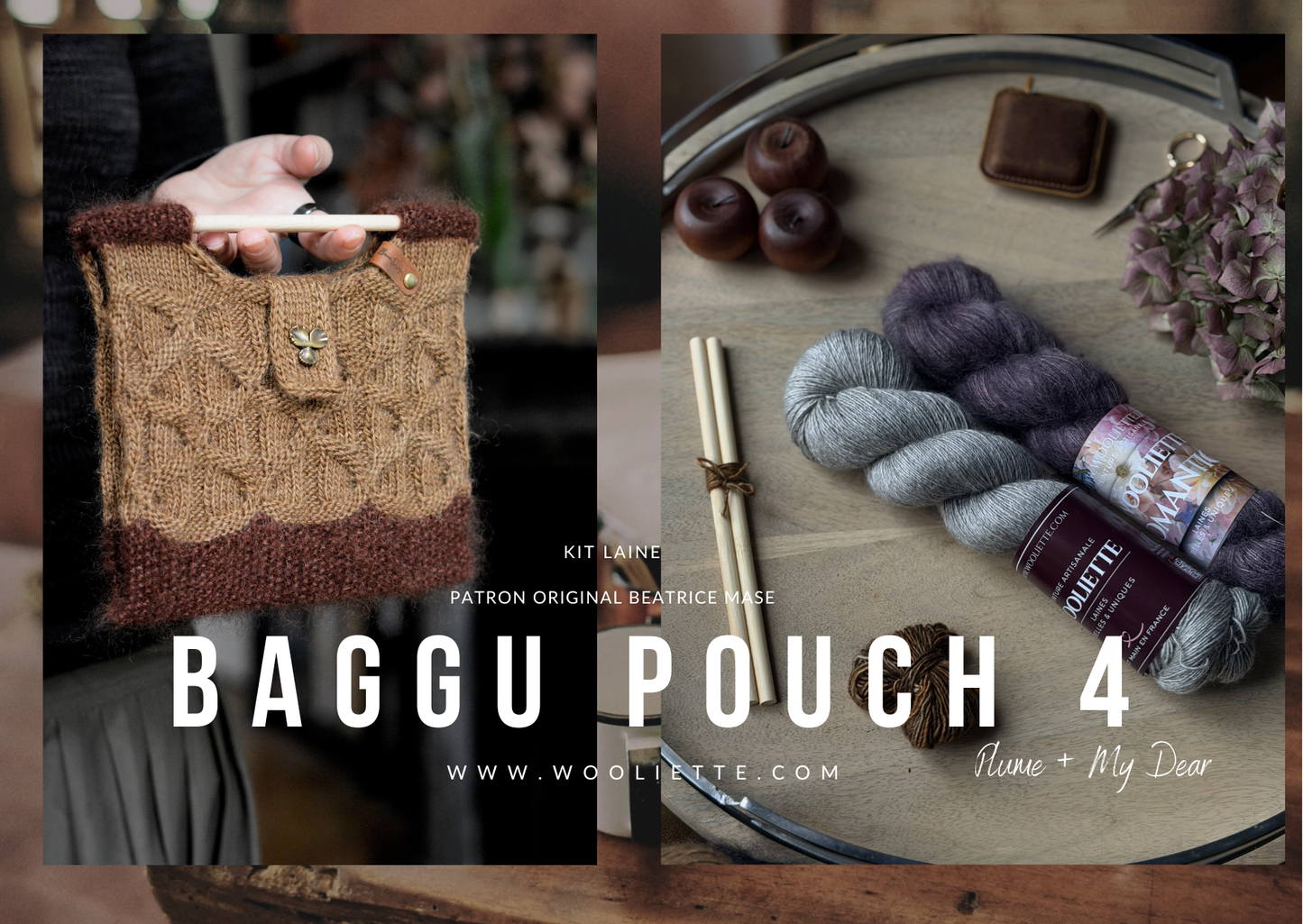 Kit laine et accessoires BAGGU Pouch N°4 par Béatrice Mase