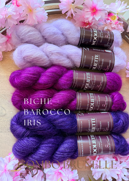 Combo Laine Pull Brunelle + Patron PDF Offert - Mohair Soie - Wooliette