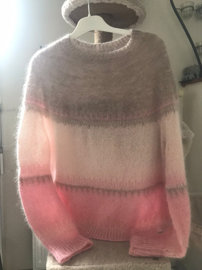 Patron Tricot Pull Brunelle Français PDF