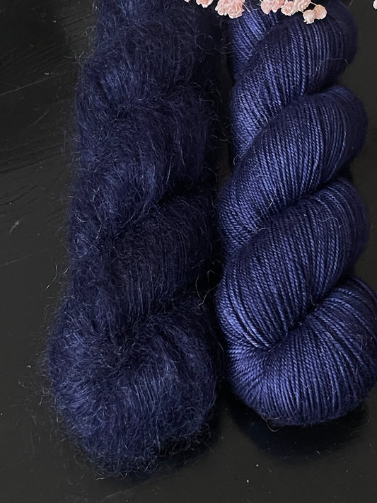 Doucette Kid Mohair & Soie Mamy Blue.