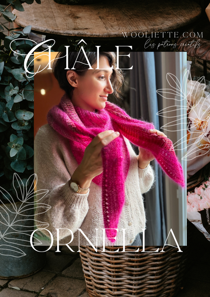 Chale Ornella patron tricot PDF