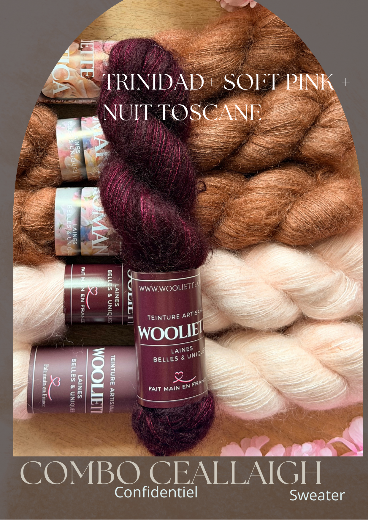 Combo Pull Ceallaigh Sweater (Confidentiel) - Mohair Soie Doucette