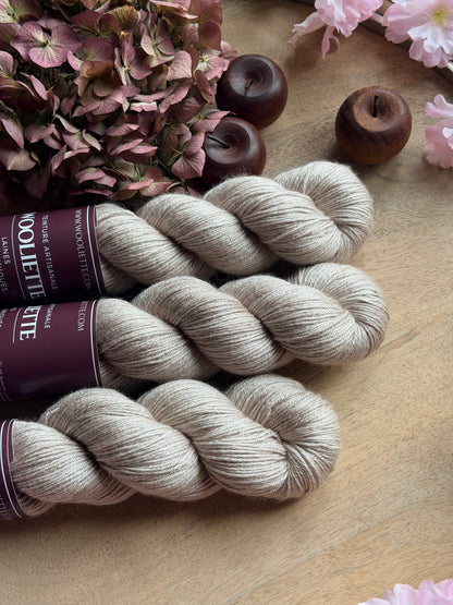 Ornella Fingering Marron glacé– Fil BFL Soie | Wooliette