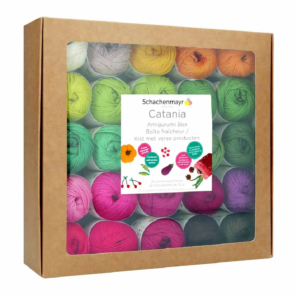 Schachenmayr Amigurumi Box Catania FRESH  – Pack 25 Couleurs Coton Mercerisé | Wooliette