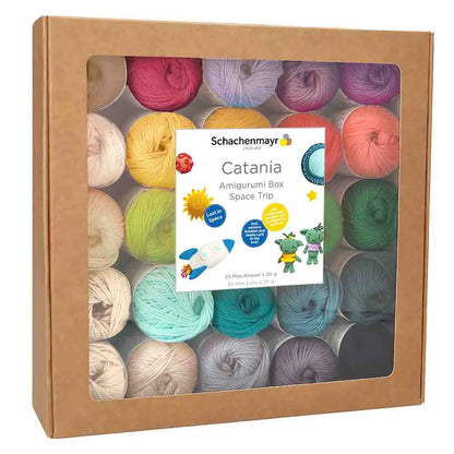 Schachenmayr Amigurumi Box Catania SPACE TRIP – Pack 25 Couleurs Coton Mercerisé | Wooliette