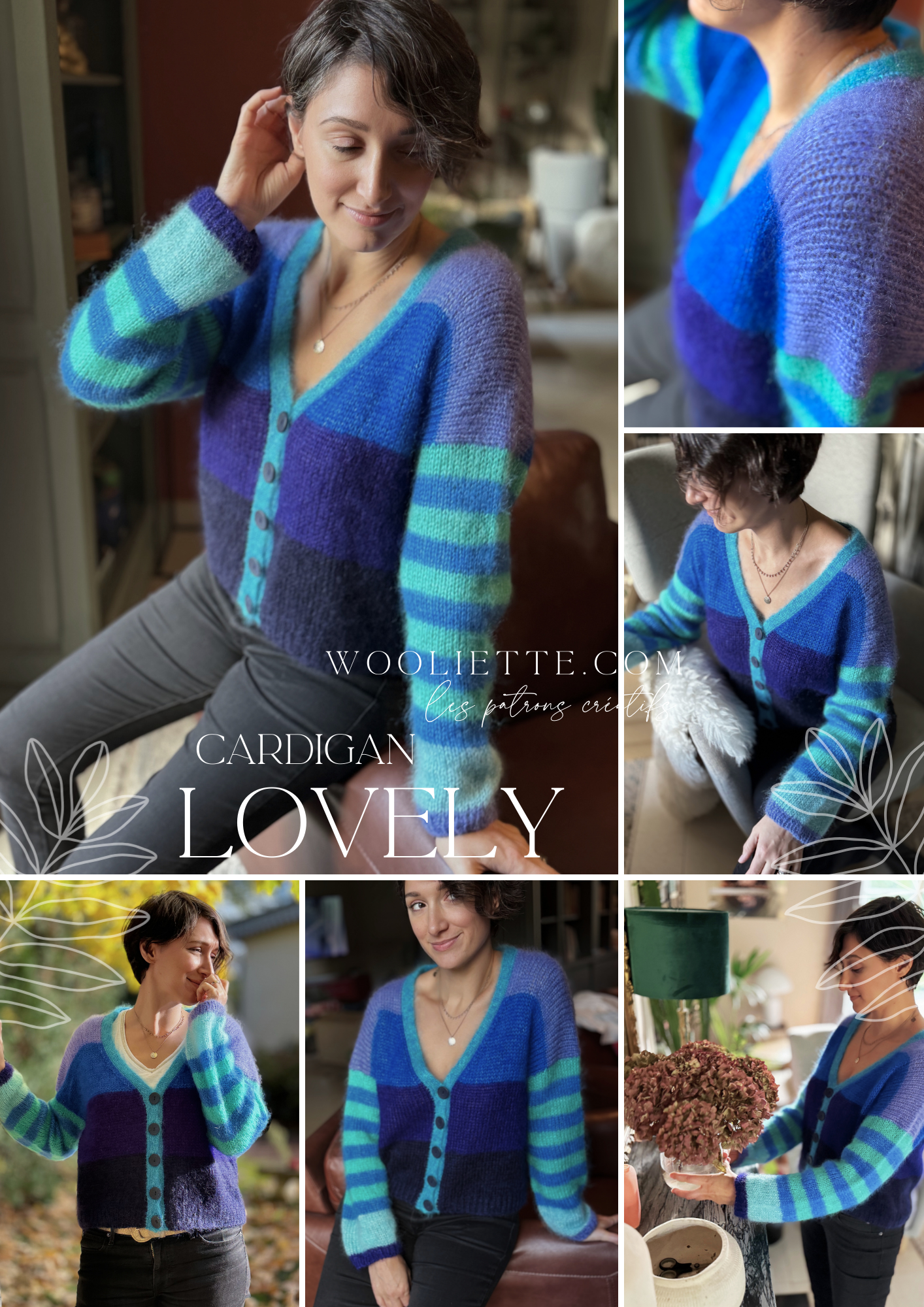 Cardigan LOVELY Knitting pattern PDF ENGLISH