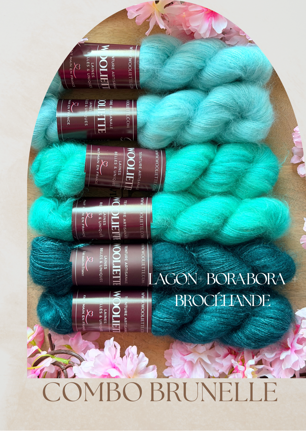 Combo Laine Pull Brunelle + Patron PDF Offert - Mohair Soie - Wooliette
