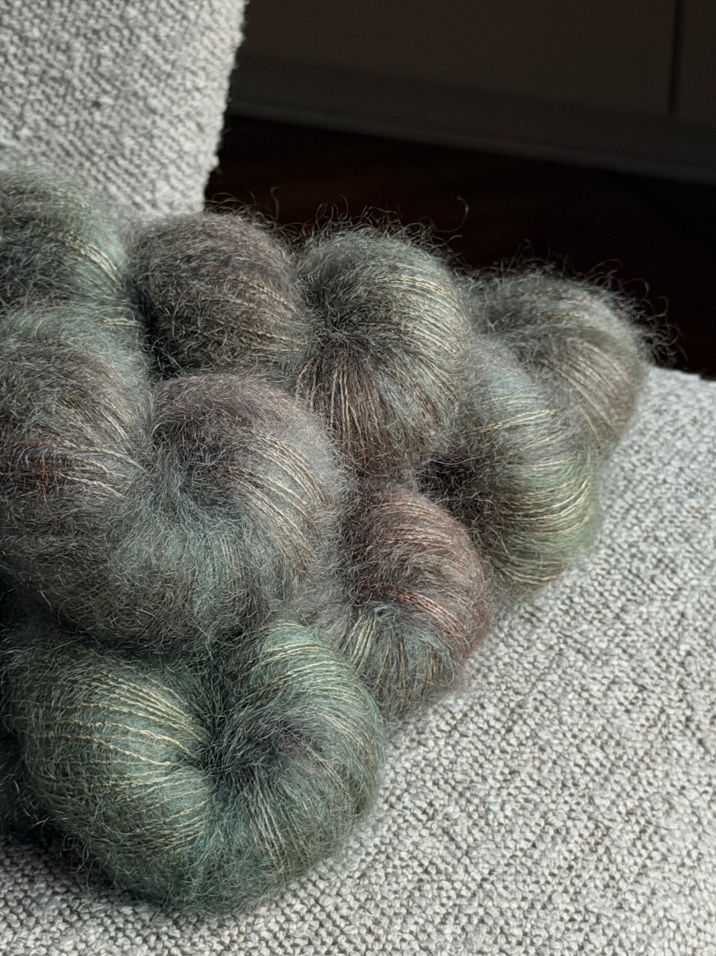 Doucette Kid Mohair & Soie Pierre de lune