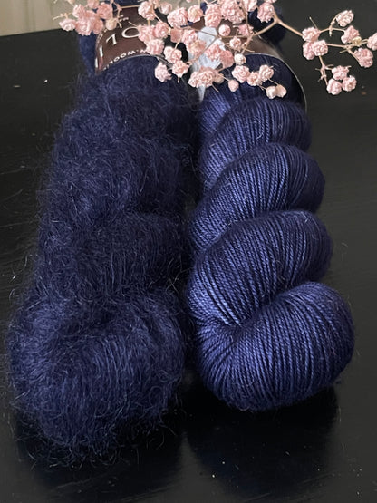 Doucette Kid Mohair & Soie Mamy Blue