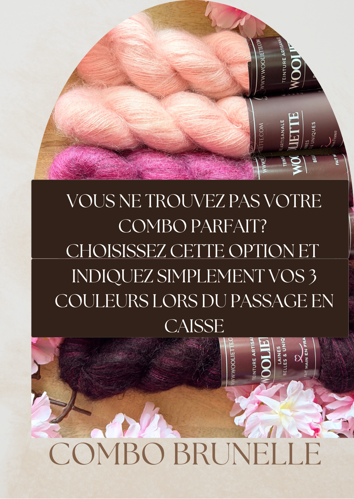 Combo Laine Pull Brunelle + Patron PDF Offert - Mohair Soie - Wooliette