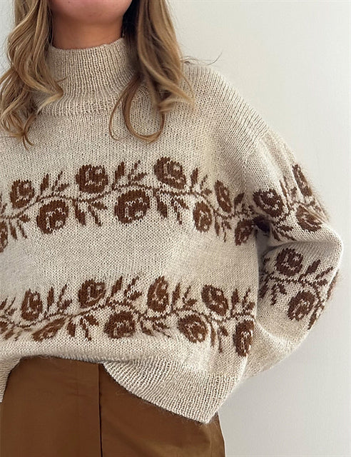 Combo laine Wooliette pour tricoter le Rosie Sweater de Le Knit — Cybele mérinos et Super Doucette mohair & soie